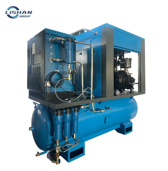 China High Quality 4 in 1 Screw Air Compressor Fixed Speed 7.5KW/10HP Industrial Compressor For Industry Use best