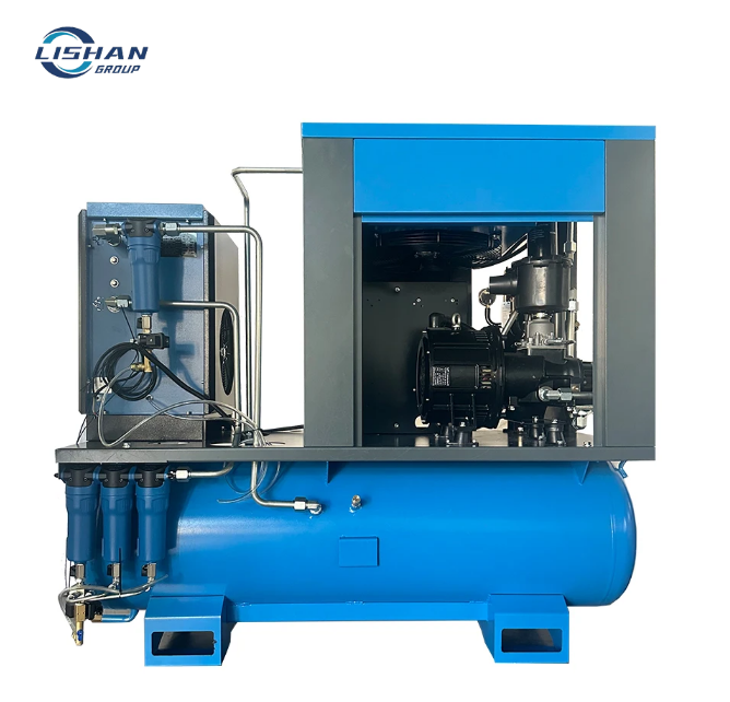 China High Quality 4 in 1 Screw Air Compressor Fixed Speed 7.5KW/10HP Industrial Compressor For Industry Use high quality