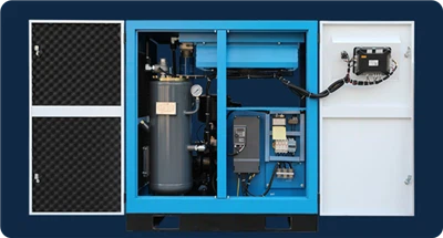 Permanent Magnet Variable Frequency 5 Cubic Screw Air Compressor